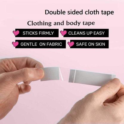 Soldfly Women Body Tape clothes Tape for Double Sided Tape for Clothes Cloth Tape for Women Body Tape Clothes Fabric Tape Dress Tape stick on tape for clothes (Pack of 36)